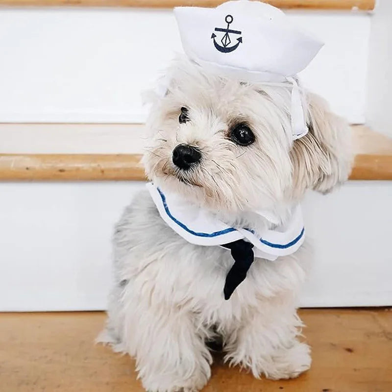 Sailor Pet Costume Cloak