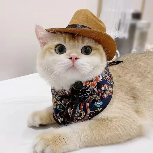 Pet Cowboy Hat Costume