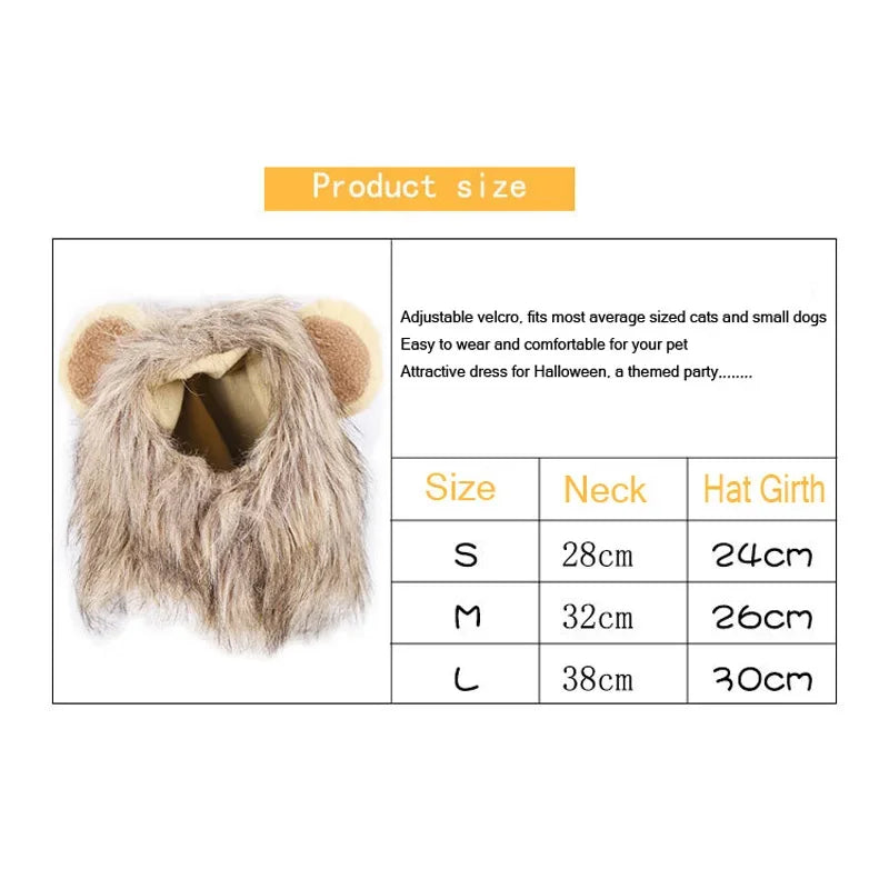 Lion Mane Pet Costume