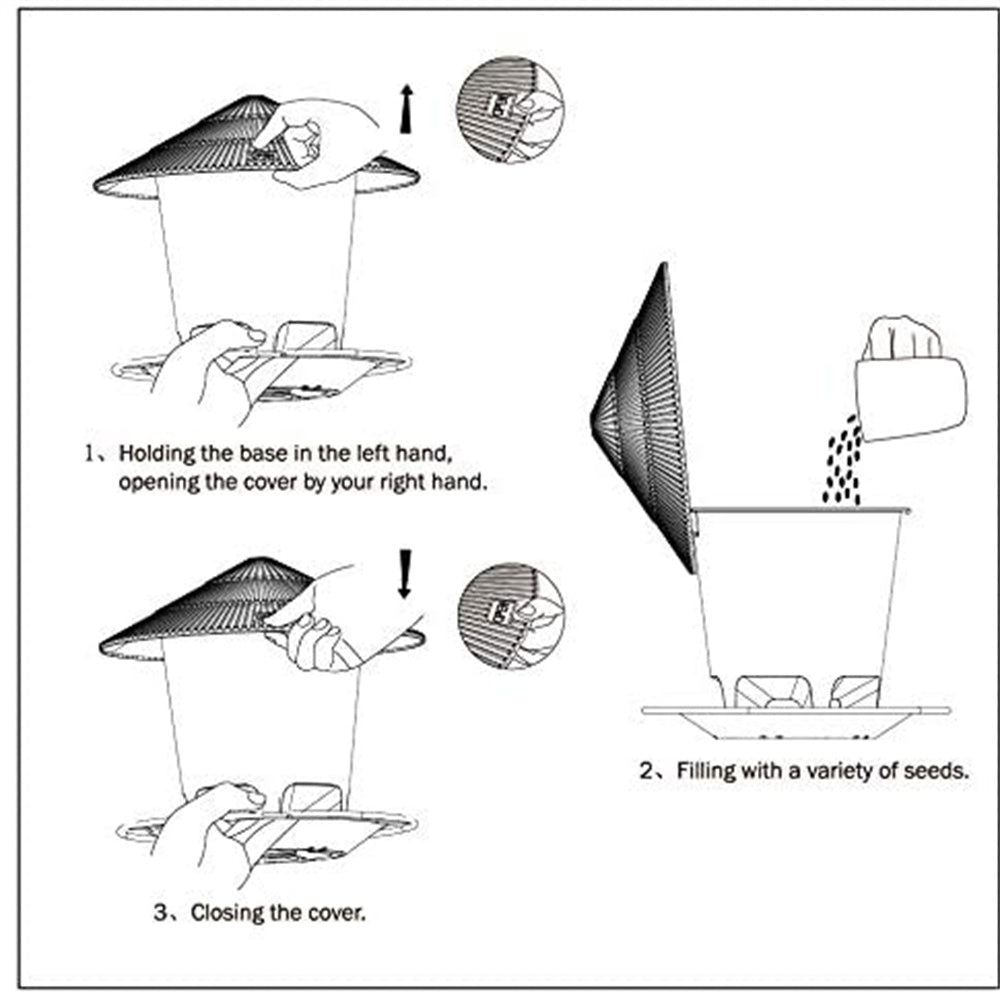 Outdoor Bird Feeder Dispenser