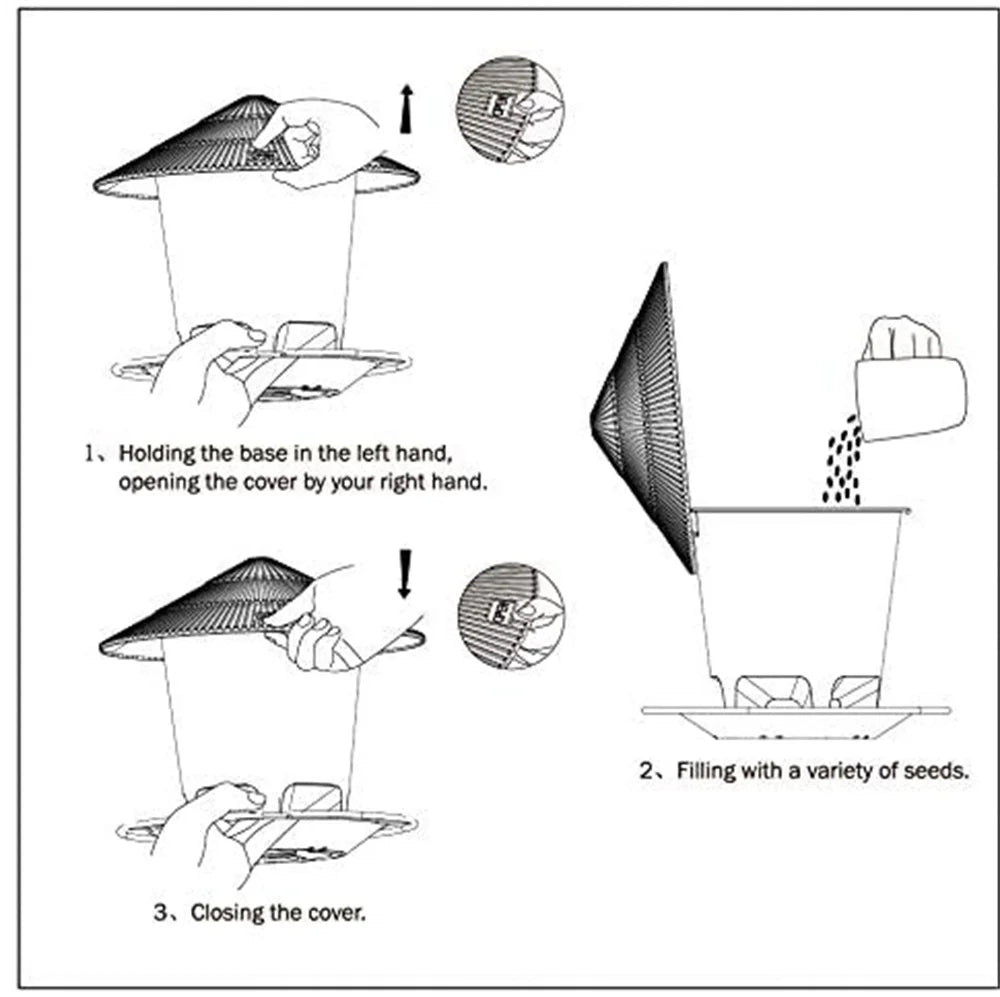 Outdoor Bird Feeder Dispenser
