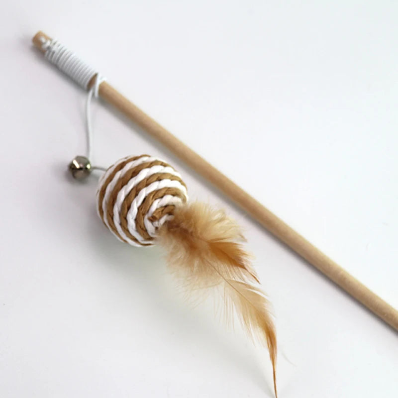 Wooden Cat Teaser Wand