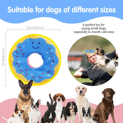 Squeaky Donut Dog Toy