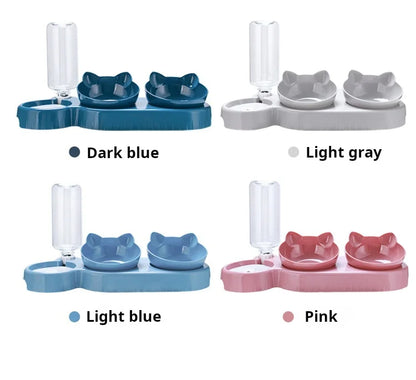 3-in-1 Cat Feeder Set