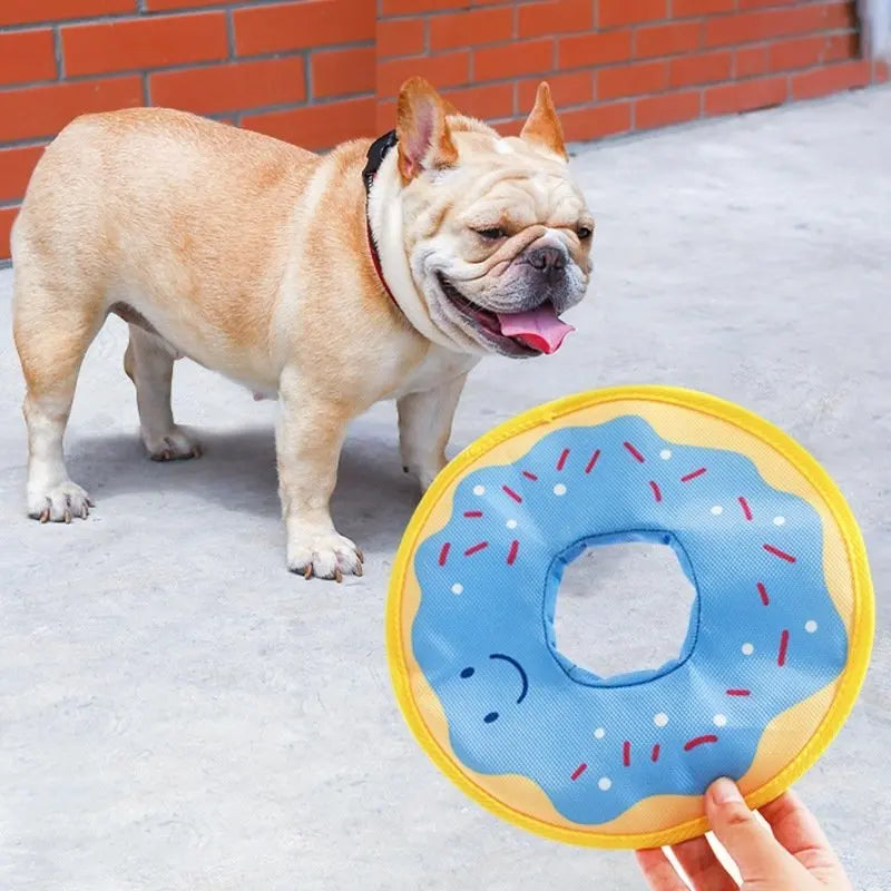 Squeaky Donut Dog Toy
