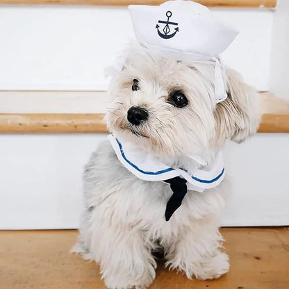 Sailor Pet Costume Cloak
