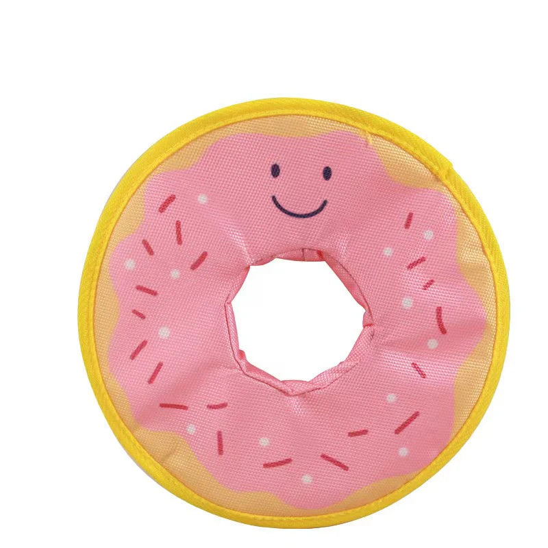Squeaky Donut Dog Toy