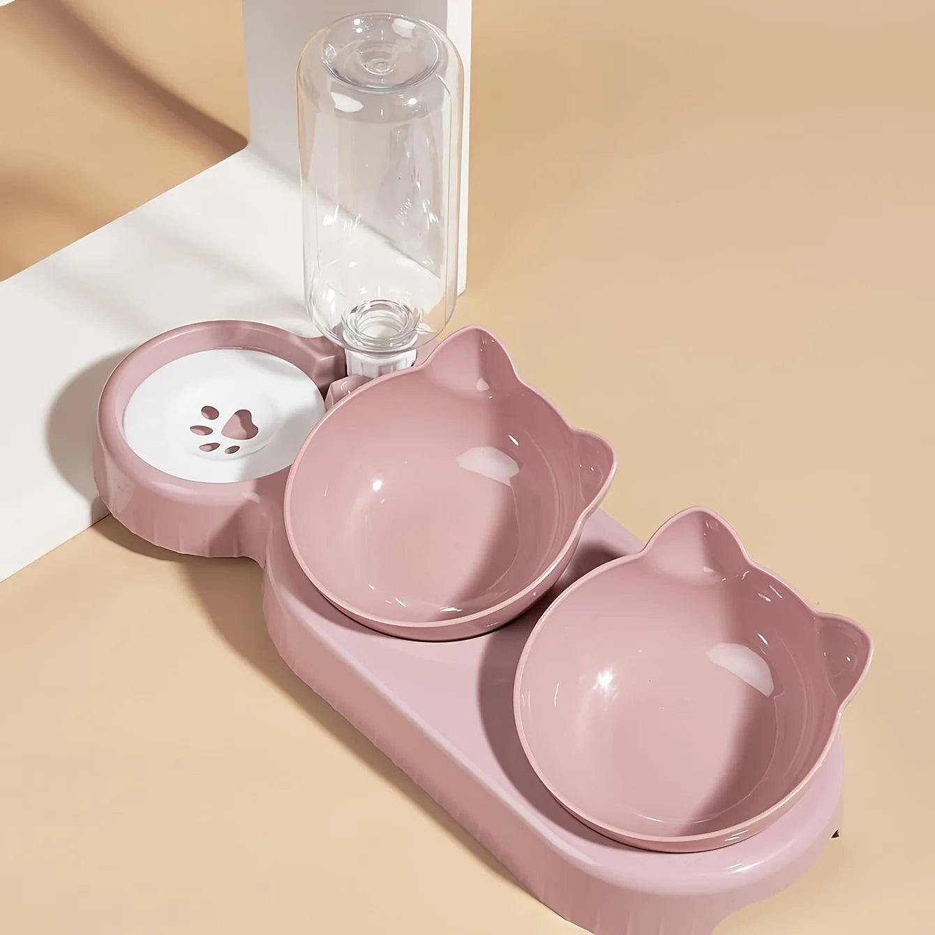3-in-1 Cat Feeder Set