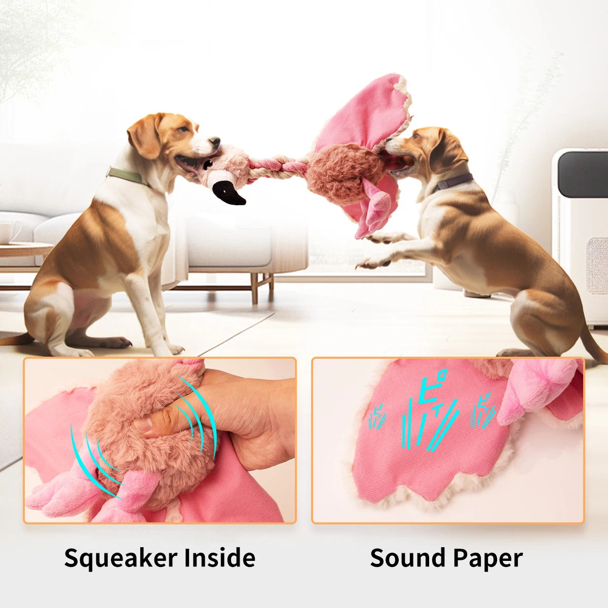 Tough Plush Squeaky Toy
