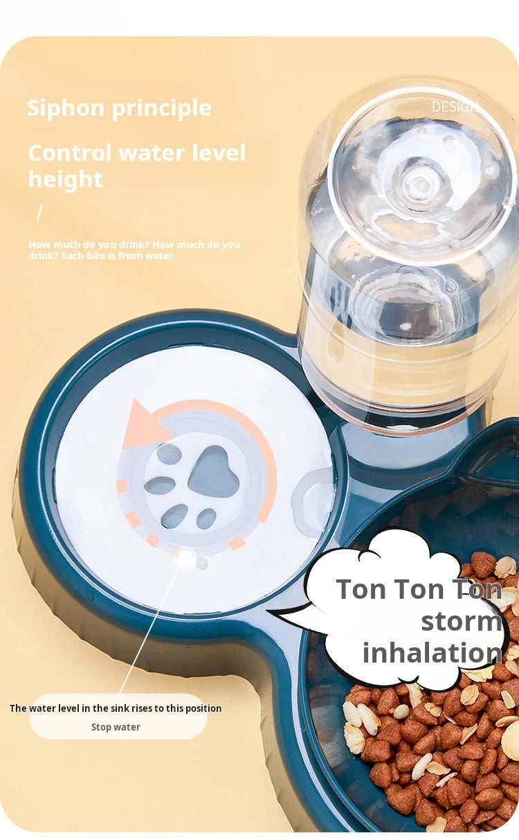 3-in-1 Cat Feeder Set