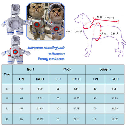 Pet Astronaut Costume Suit