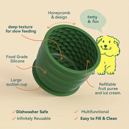 No-Gulp Silicone Dog Bowl