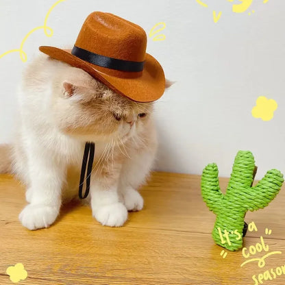 Pet Cowboy Hat Costume
