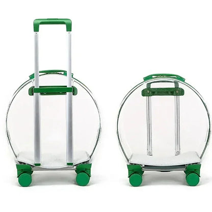 Rolling Transparent Pet Backpack