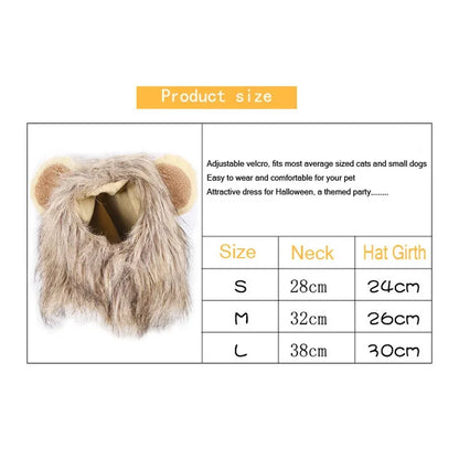 Lion Mane Pet Costume