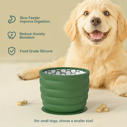 No-Gulp Silicone Dog Bowl