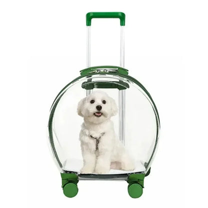 Rolling Transparent Pet Backpack