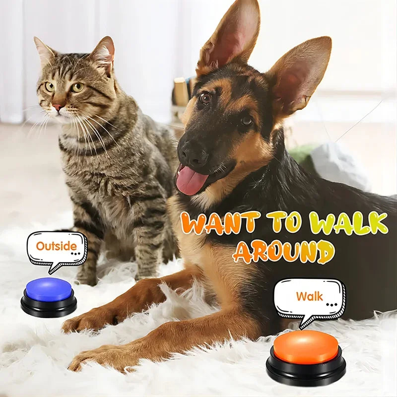 Talking Button Dog Toy