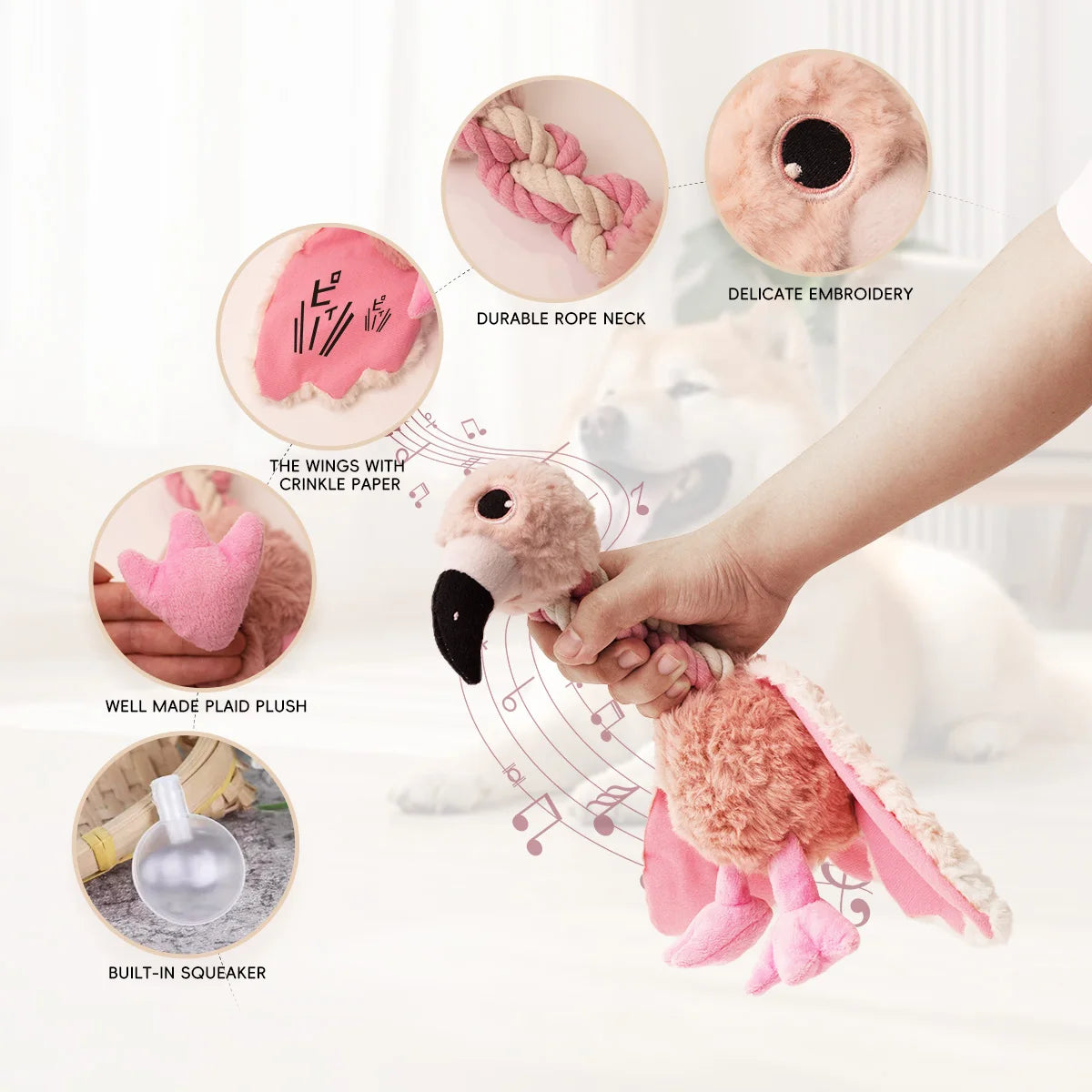 Tough Plush Squeaky Toy
