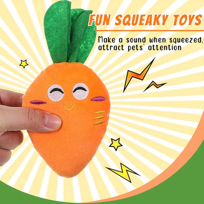 Plush Carrot Dog Toy