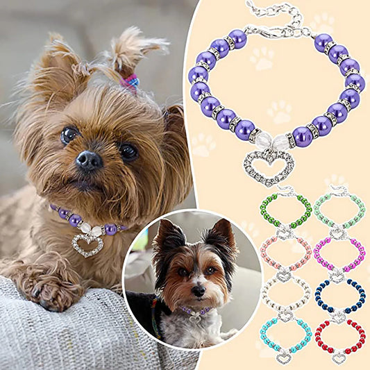 Pearl Pet Collar Jewelry