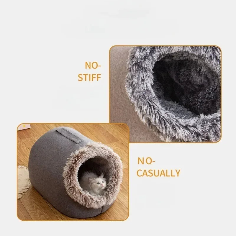 Warm Plush Pet Cave